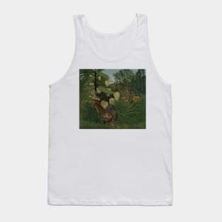 Fight Between a Tiger and a Buffalo by Henri Rousseau Tank Top